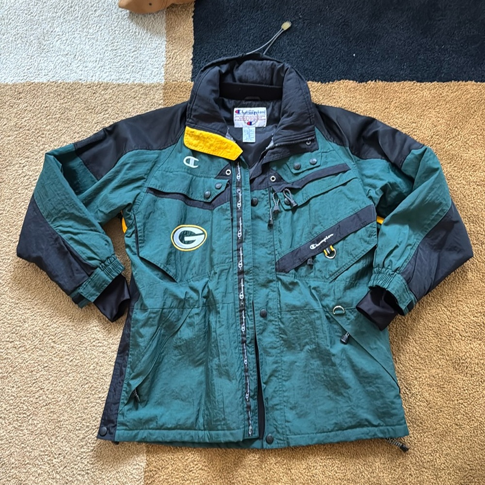 Retro Champion Packers oversized jacket size XL